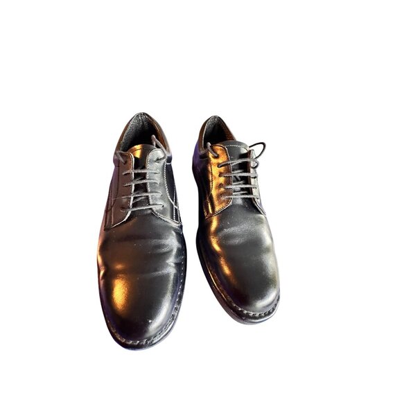 Botany500 Size 7.5 Leather Lace-Up Mens Oxfords  Classic Style Durable Soles - Picture 2 of 11